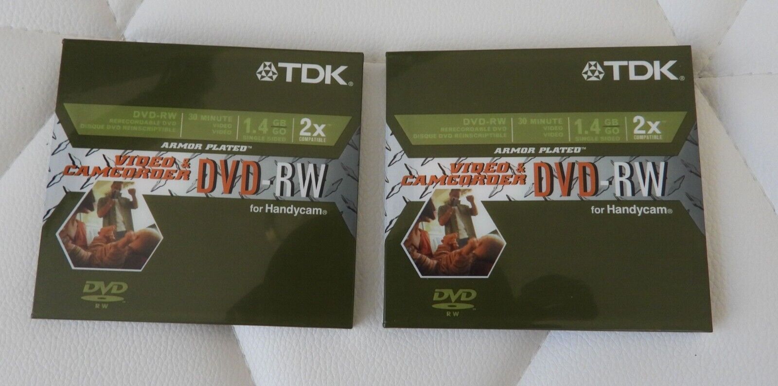 TDK mini DVD-RW 30 Minutes Rewritable NEW SEALED - QTY of 2