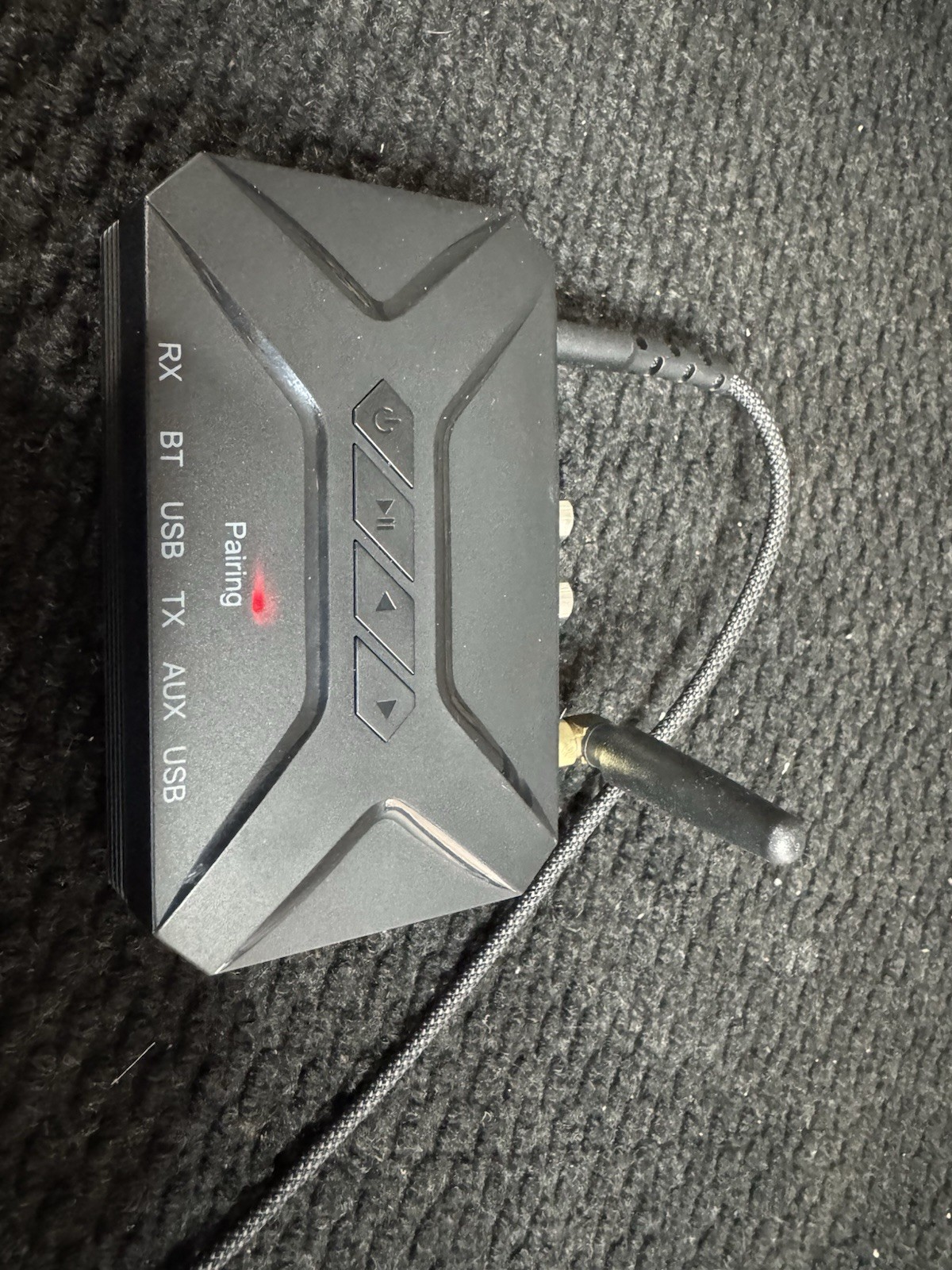 Black Bluetooth 5.1 Audio Transmitter&Receiver 2 in1 Adapter RCA/AUX