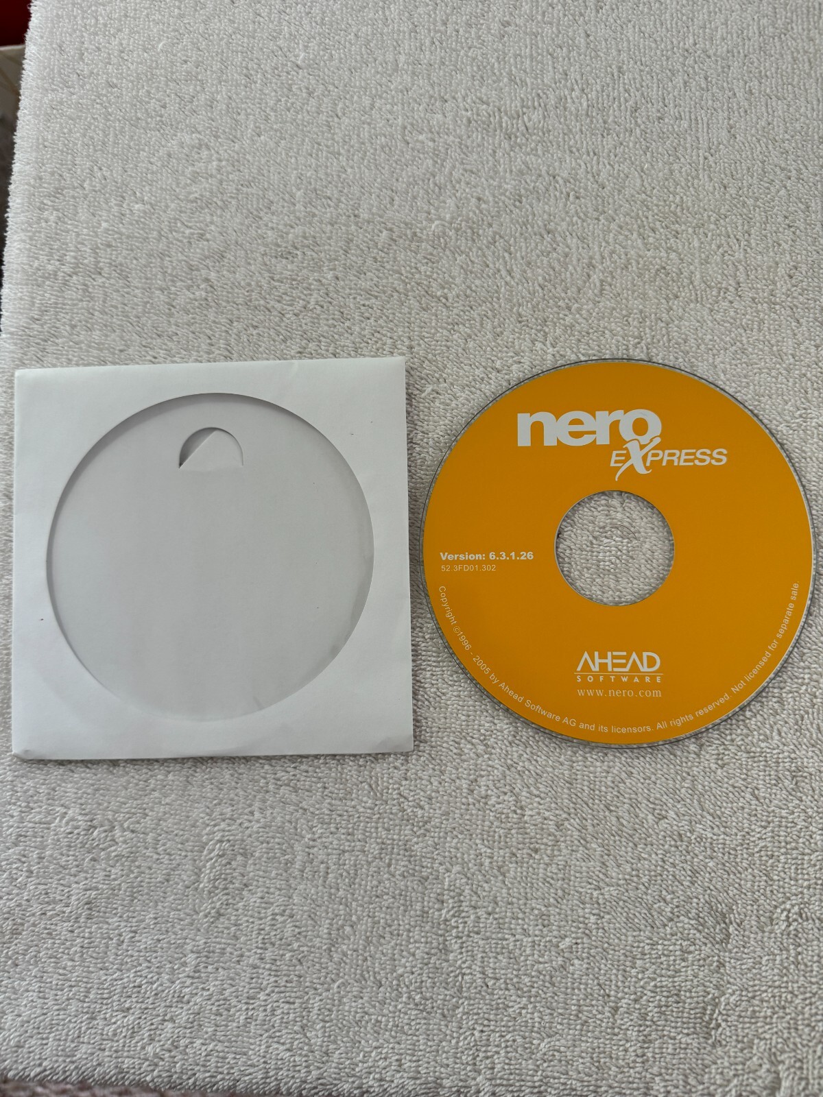 Nero Express Version 6.3.1.26 CD - No Key/Code