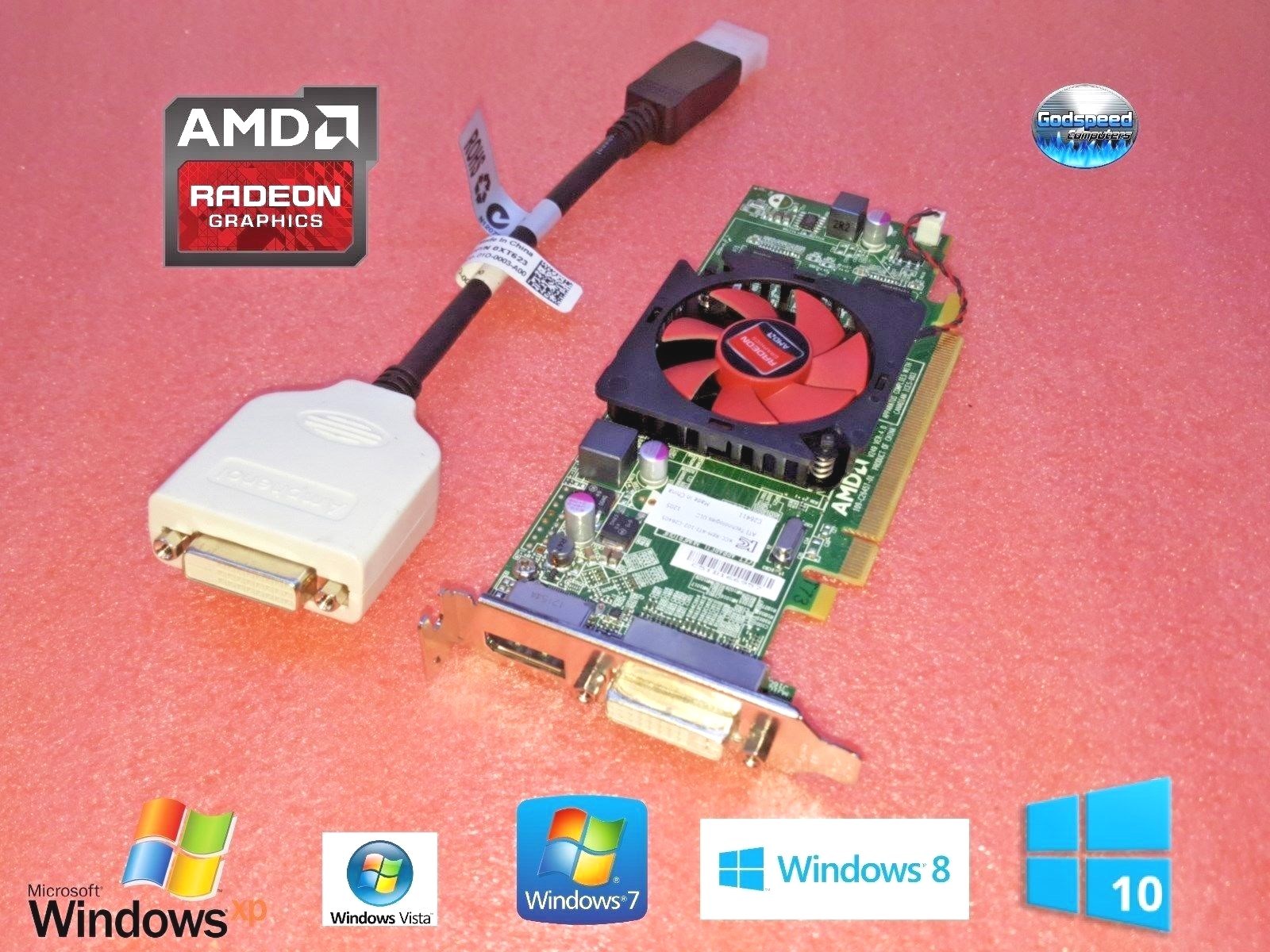 1GB Video Card HP Compaq SFF:  dc5800, dc5850, dc7100, dc7600, dc7700 Dual DVI 