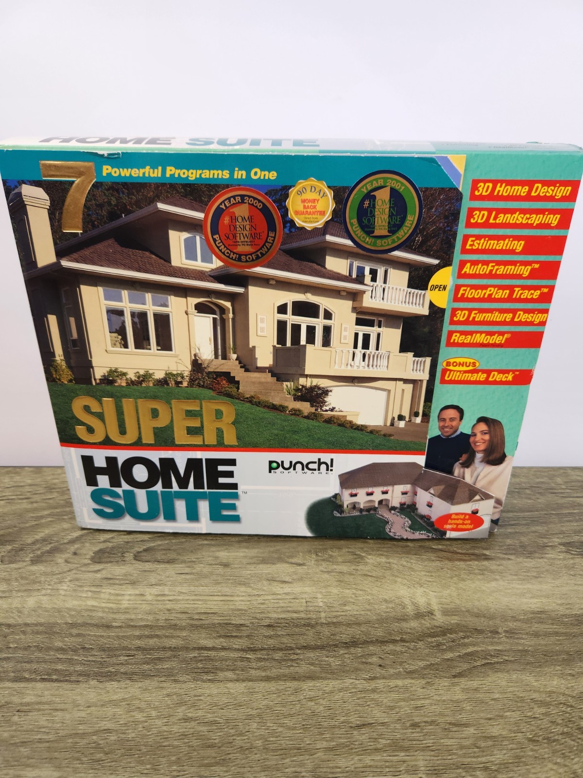 Super Home Suite CD ROM 3.0 Real Model 3D Home Design Punch  2001  - NEW