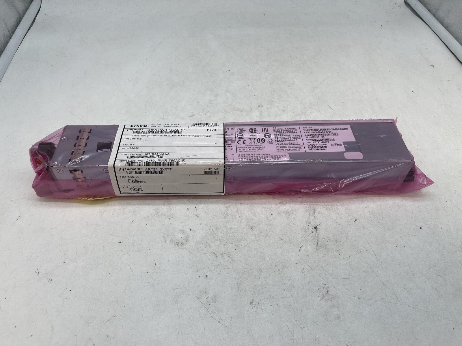 NEW - Cisco C4KX-PWR-750AC-R= Catalyst 4500-X 750W AC Power Supply - Free S/H