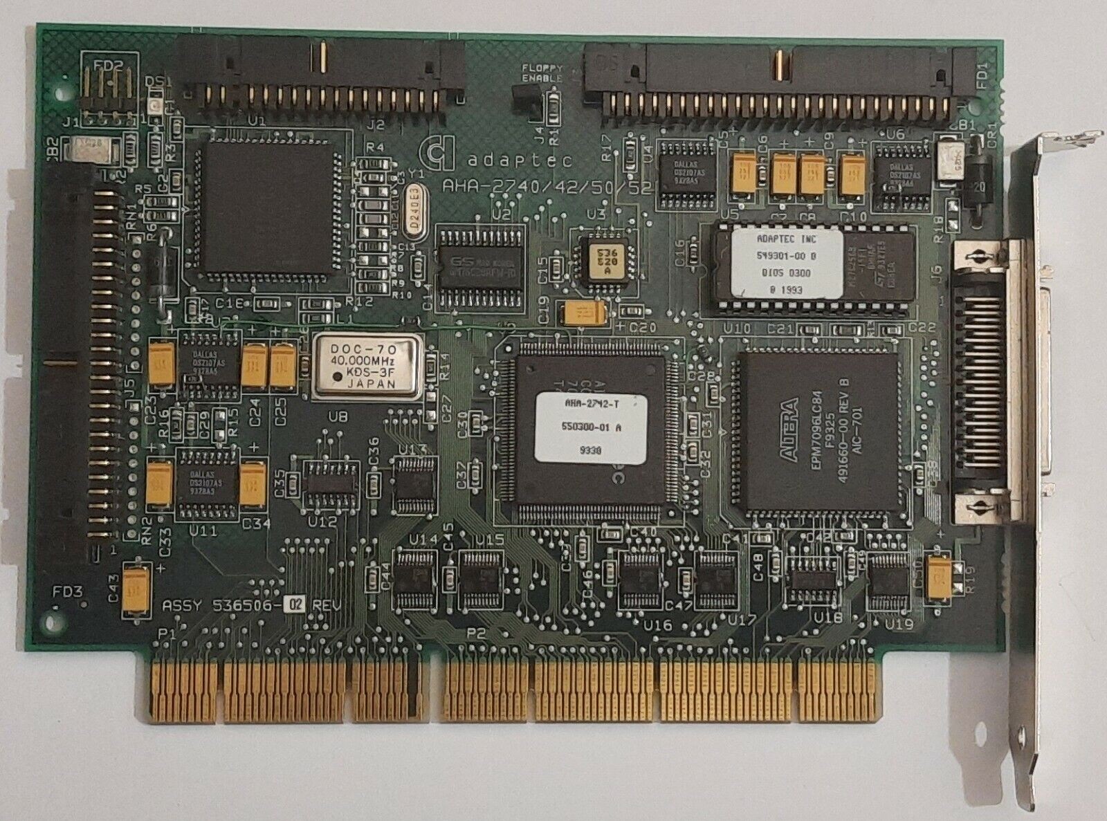 Adaptec AHA-2742-T EISA SCSI Floppy Controller (Retro, 1993)
