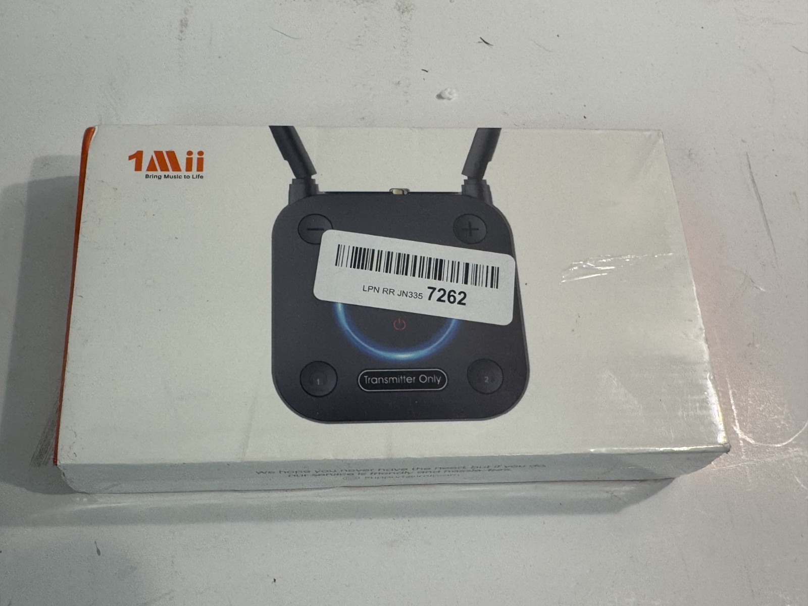 1Mii B06TX+ Long Range Bluetooth 5.2 Transmitter 4 TV/PC/Projector to 2 Wireless