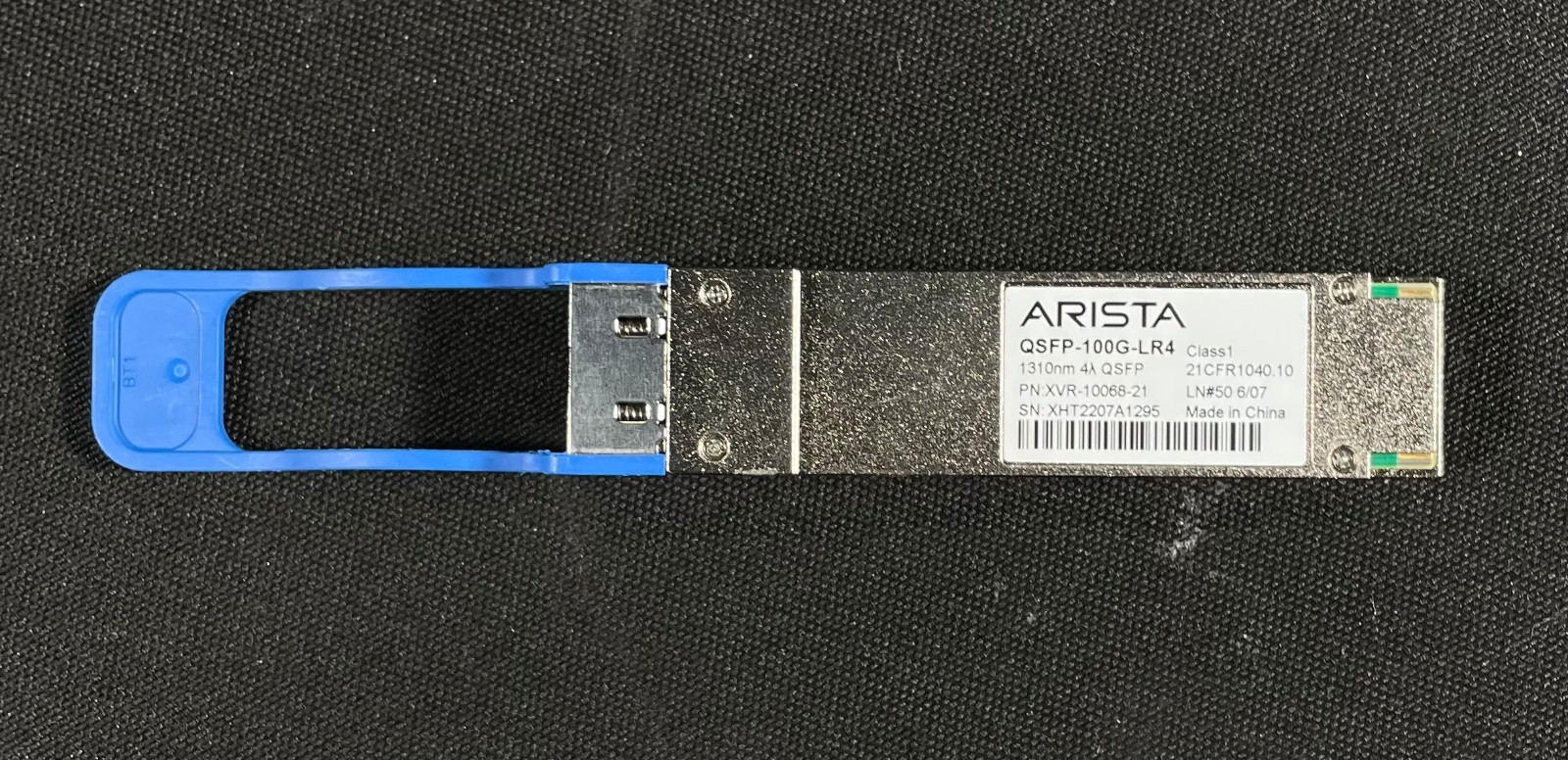 Arista QSFP-100G-LR4 100GBASE-LR4 1310nm 10km QSFP Module XVR-10068-21-Fast Ship