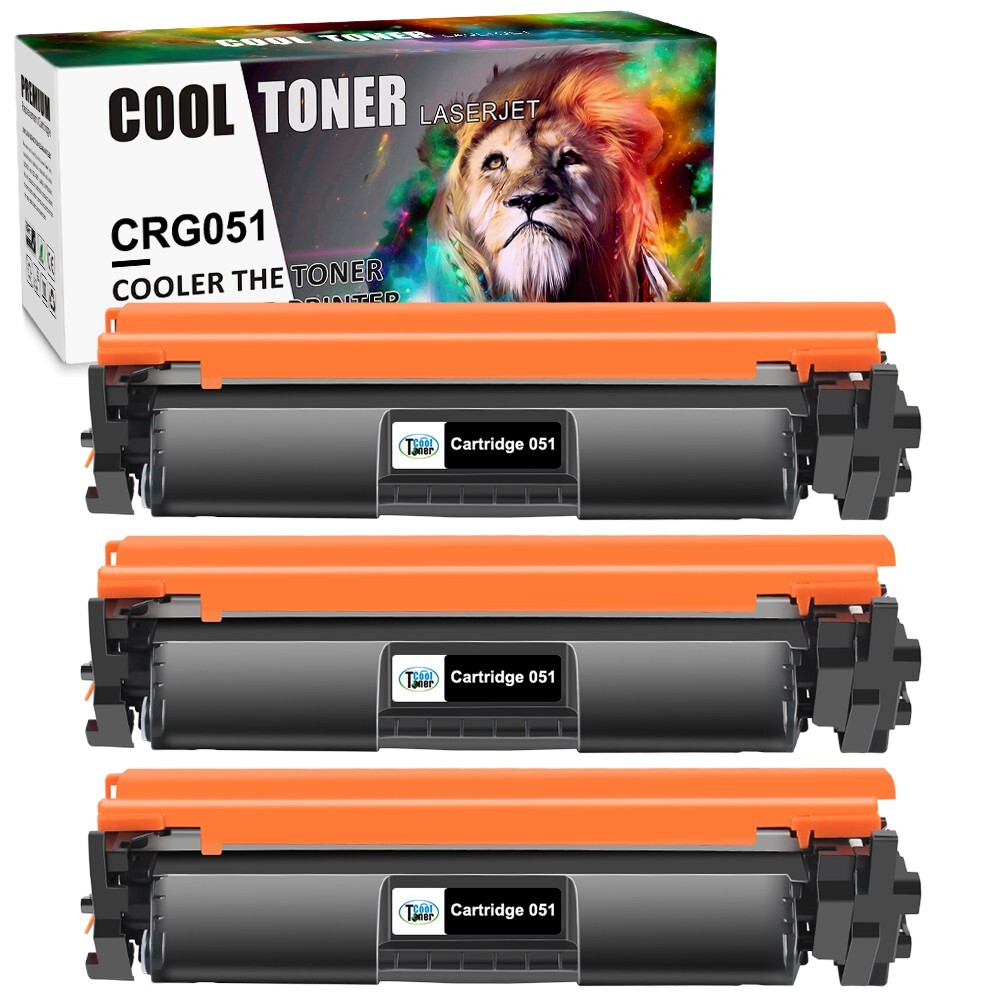 3x CRG-051 New Toner Compatible for Canon 051 LBP161dn MF264dw MF267dw MF269dw