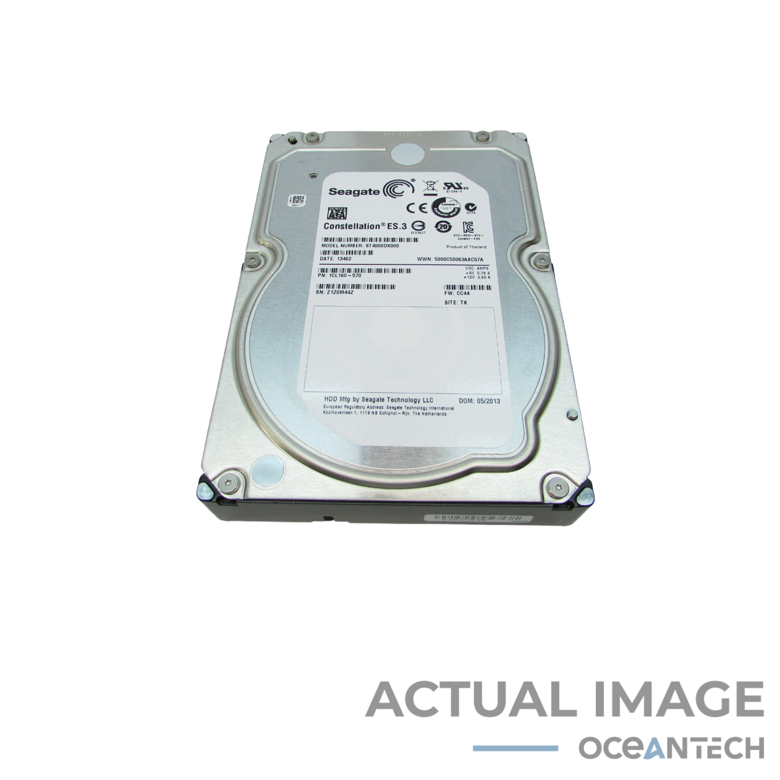 Seagate Constellation 4TB HDD 3.5" SATA 6Gbps 7200RPM ST4000DX000 1CL160-570