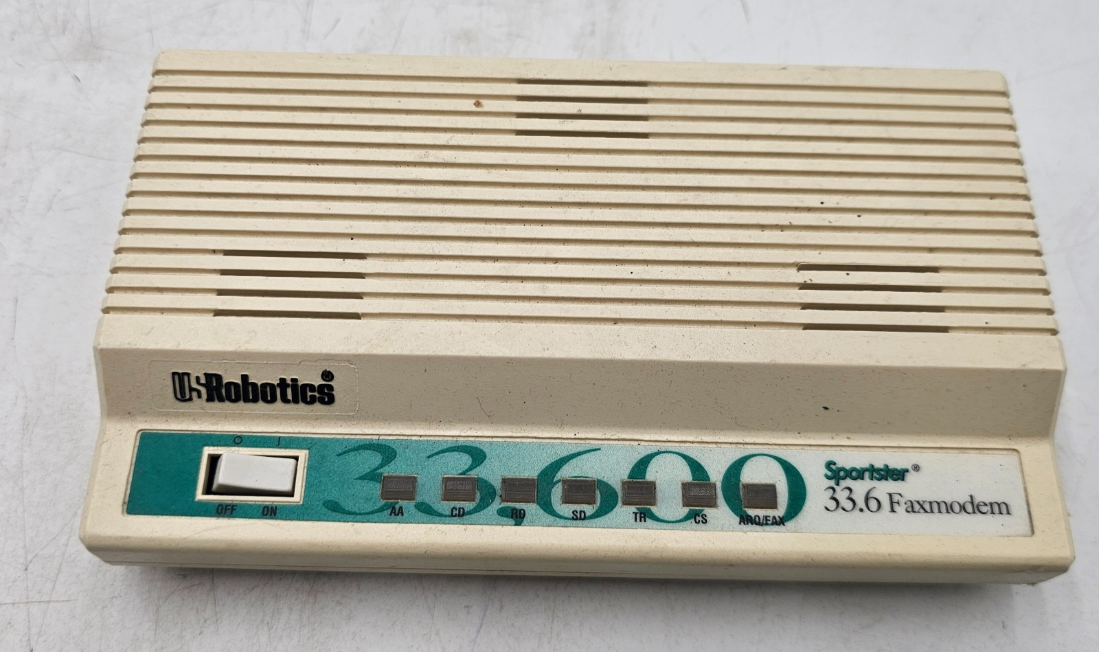 US Robotics 33.6K Sportster External FaxModem- device only