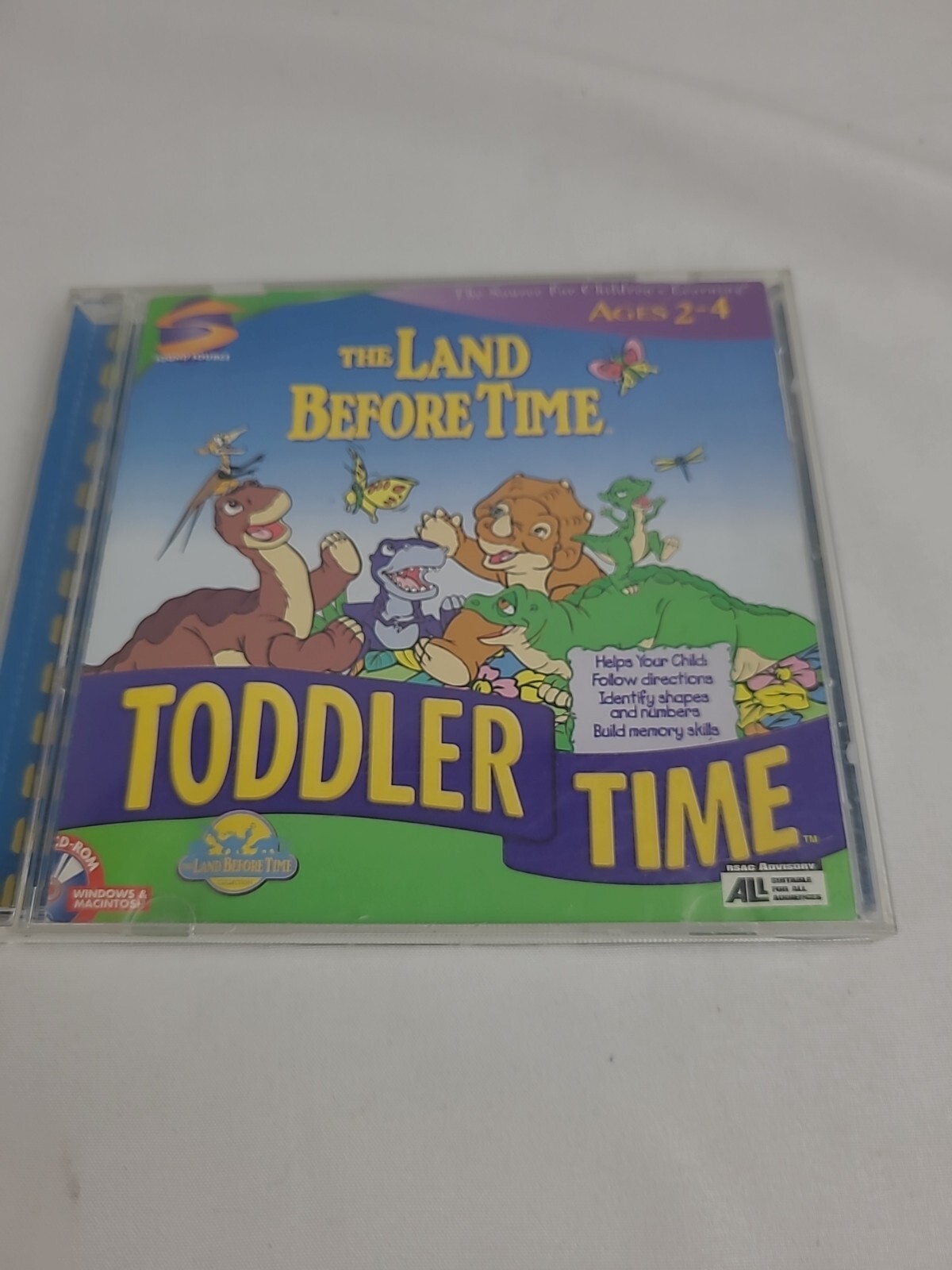 The Land Before Time Activity Center / Math Adventure (PC Windows/Mac 1998) 2 CD