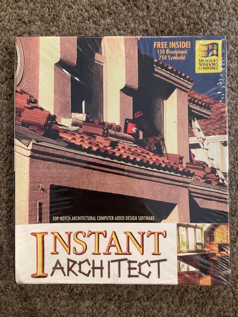 INSTANT ARCHITECT; Windows, CD Rom, For Architects And Home, NEW/SEALED