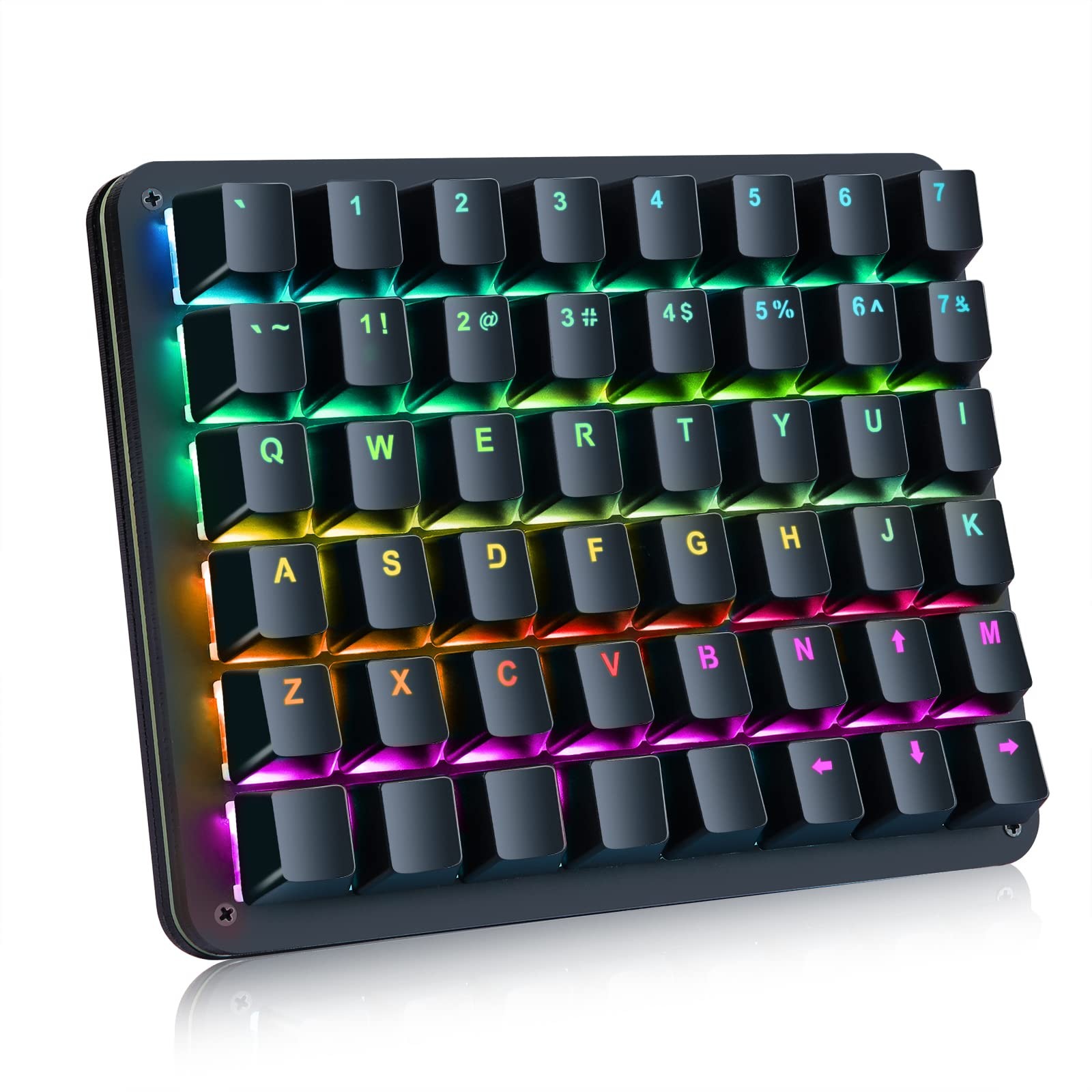 Koolertron One Handed Mechanical Gaming Keyboard, 48-Key Fully Programmable M...