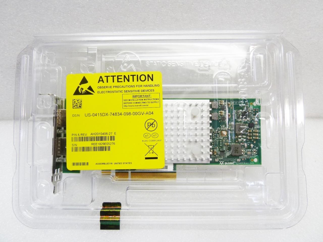 NEW QLogic QL41262HLCU-DE | 2-Port | 25GbE | SFP+ PCIe Network Card Dell 0415DX