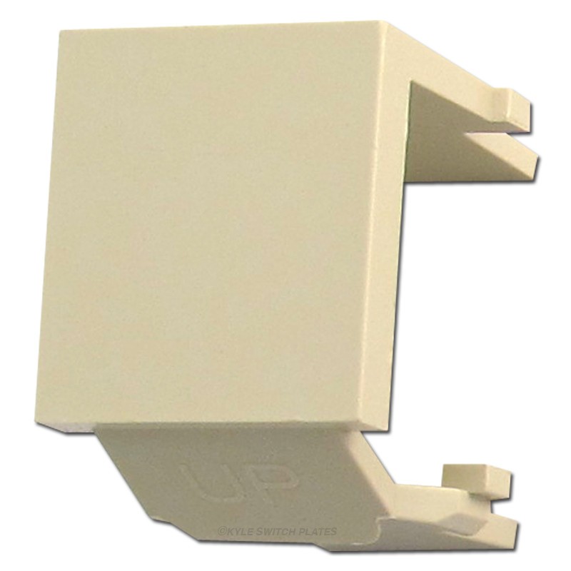 (10 PCS.) LEVITON IVORY KEYSTONE BLANKS - 10 PACK. NOS/NIB.