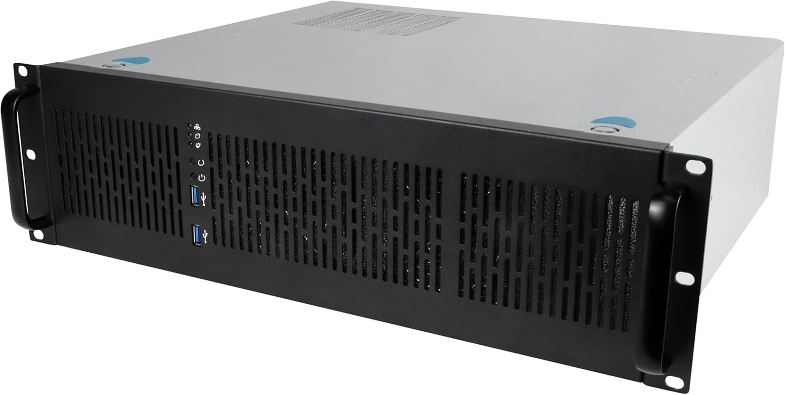 3U Server Chassis Rackmount Case, 4X 3.5 Bays, ATX Compatible, 2X 80Mm Fans, 2X