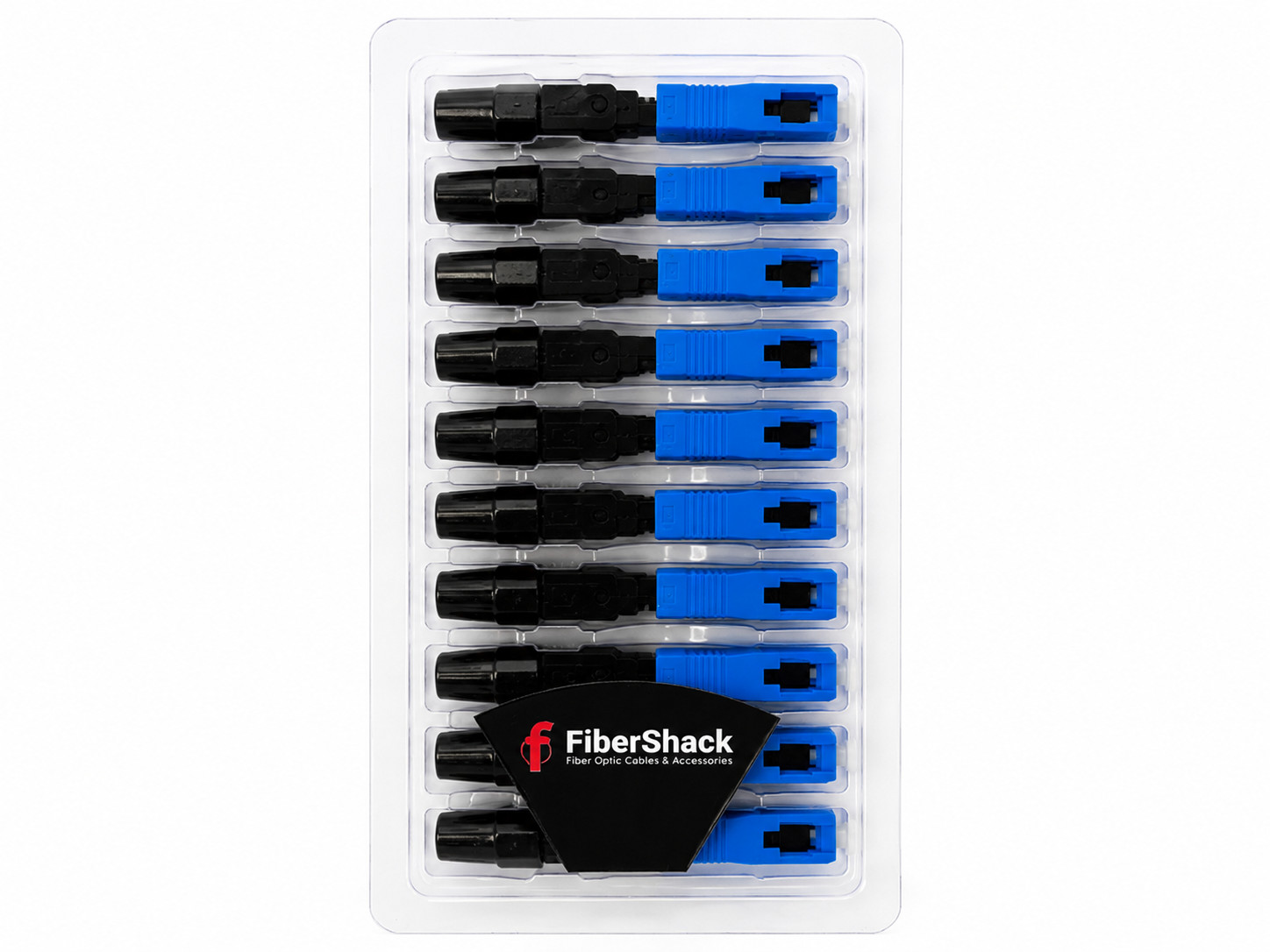 FiberShack SC/UPC- SC/APC Fiber Optic Quick Connector FTTH 10-Pack