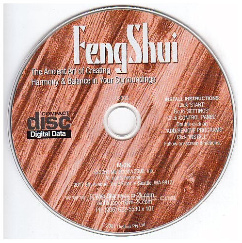 FENG SHUI - Home & Health Improvement Guide for Windows PC Software - NEW CD