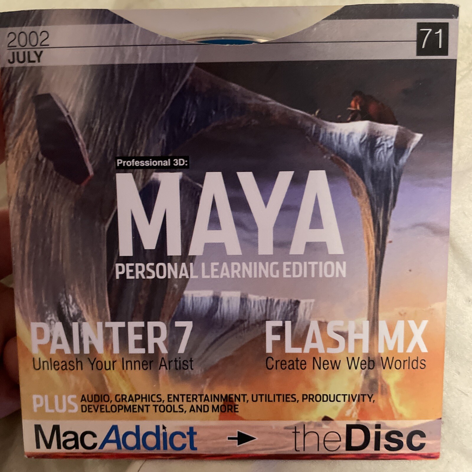 Mac Addict July 2002 Maya 3D & Tons More Vintage Rare