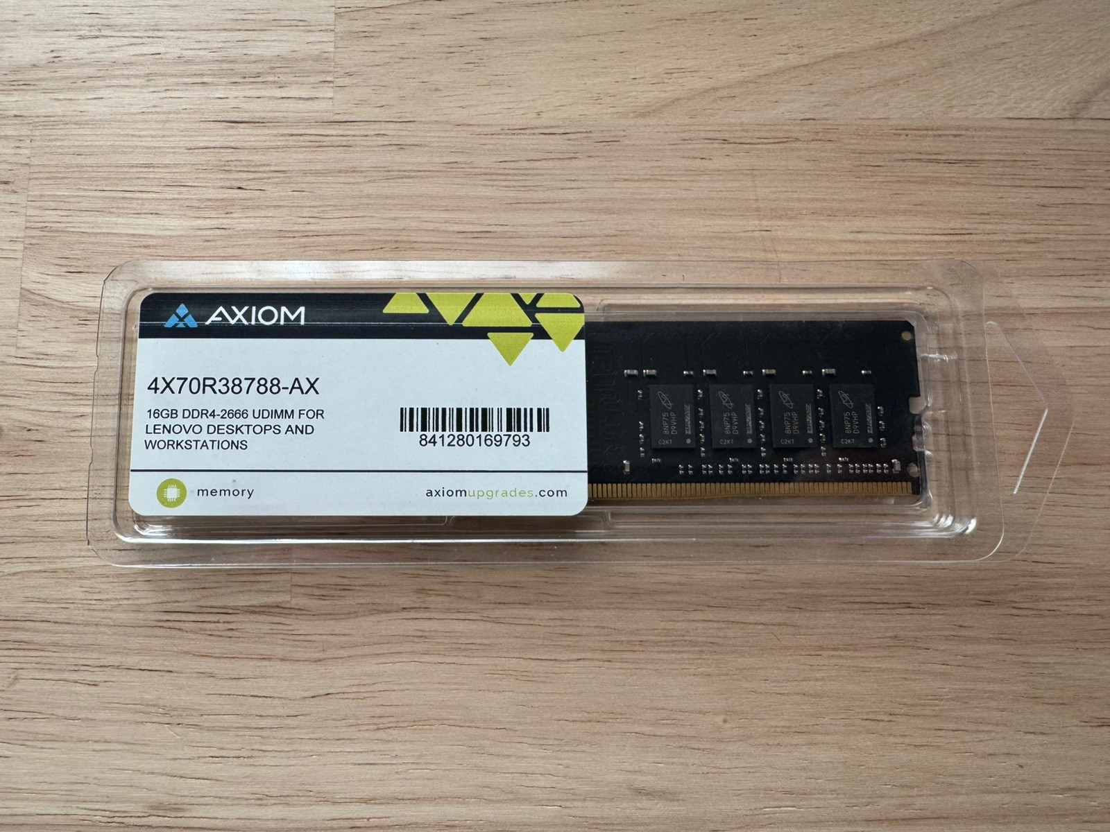 New Axiom 16GB DDR4 2666MHz PC4-21300 UDIMM Memory – Lenovo 4X70R38788 Genuine R