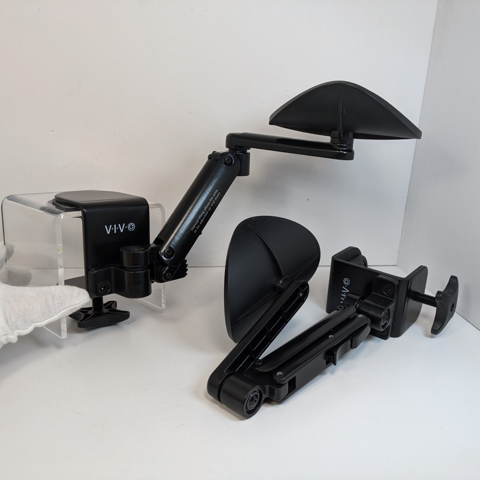 Vivo Clamp-on Adjustable Arm Rest 2-pk MOUNT-ARM02P Ergonomic Support VM-279