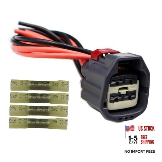 LIZAPUS 4-Way Radiator Cooling Fan Connector for Dodge Challenger