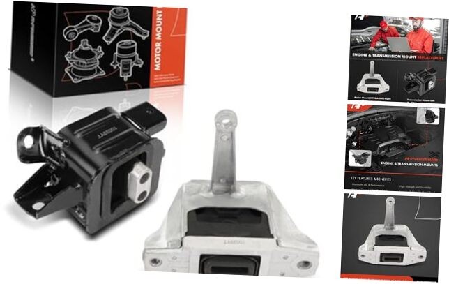 2PCS Engine Motor Mount and Transmission Mount Set Compatible with Hyundai