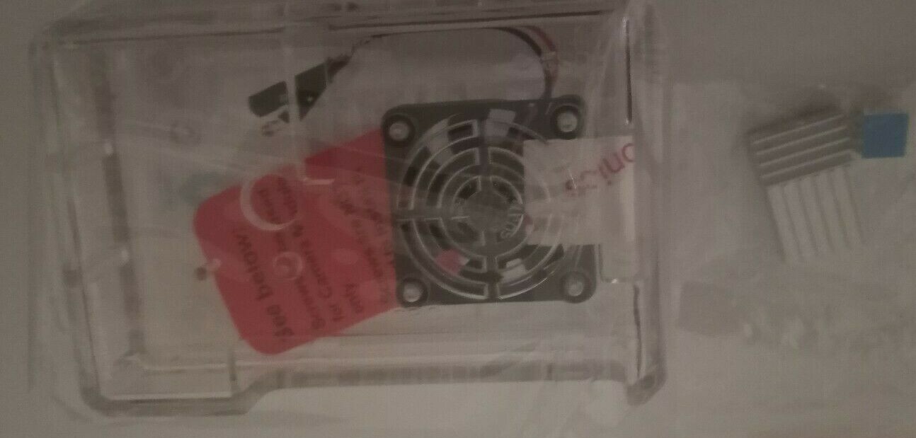 Clear case for Raspberry pi 4 include fan and heat sink