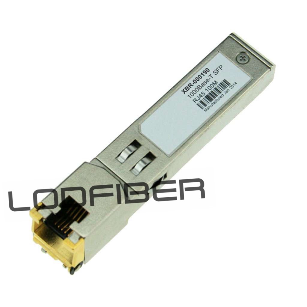XBR-000190 Brocade Compatible 1000BASE-T SFP Copper RJ-45 Transceiver