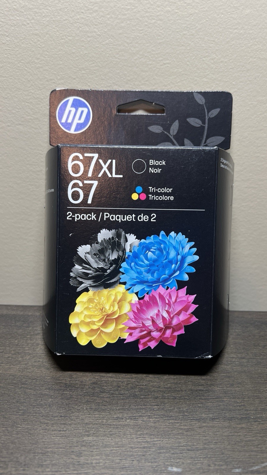 HP 67 2 Pack 67XL Black/67 Tri-Color Ink Cartridges SEALED