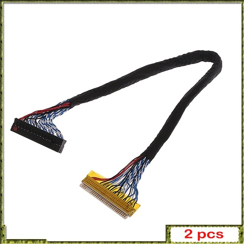 2pcs 25cm 30 Pin To 30 Pin 8 Bit LVDS Cable FIX-30 Pin 2ch for 17-26inch LCD/LED