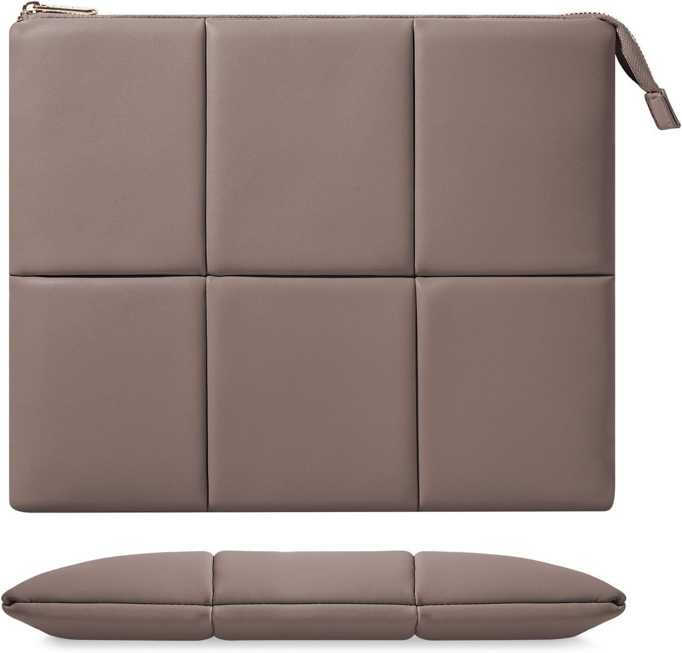 13.3-14 Inch PU Leather Laptop Sleeve for Soft Inner Lining Carry Case