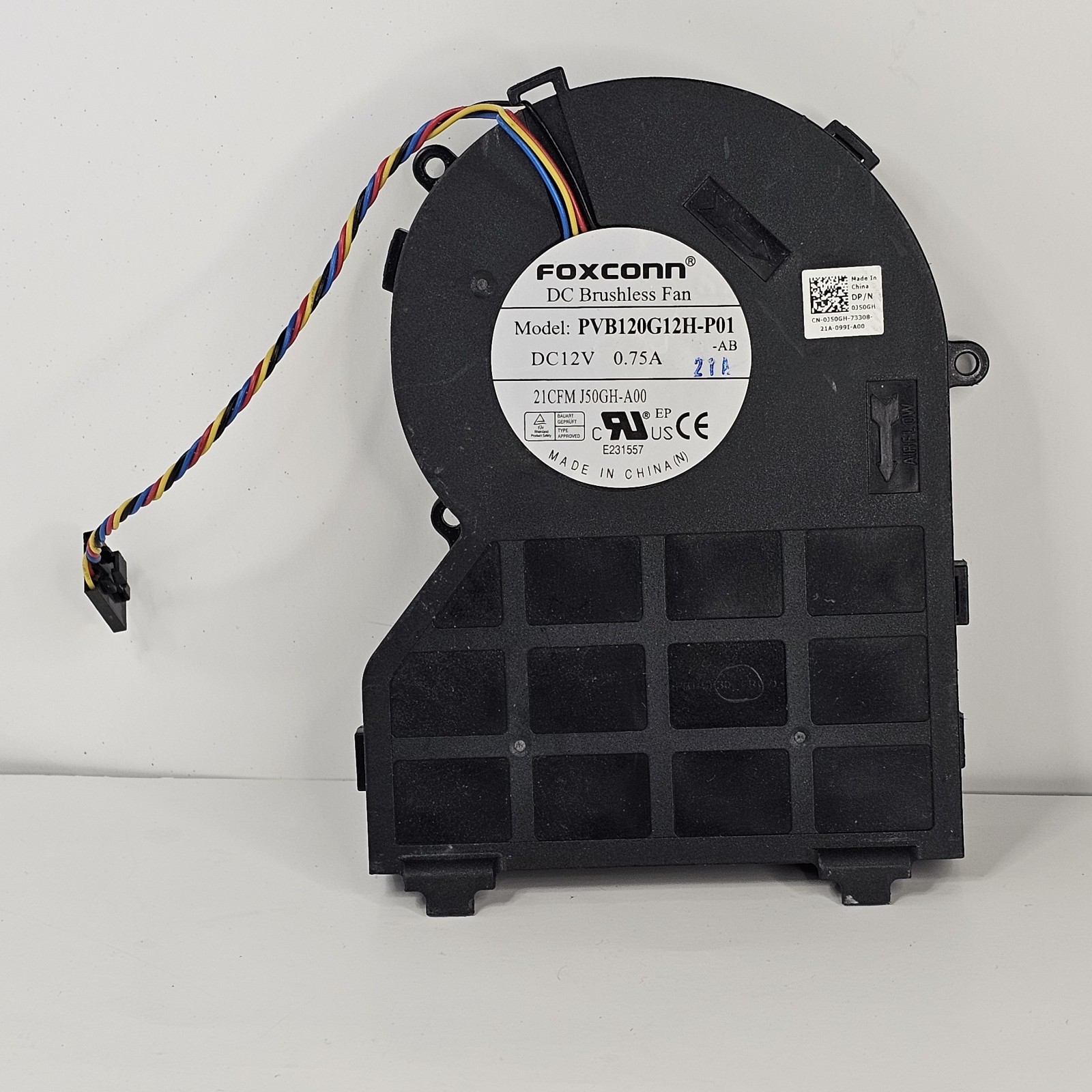 Foxconn PVB120G12H‑P01 120mm 12V 4‑Wire PWM Server Cooling Fan 