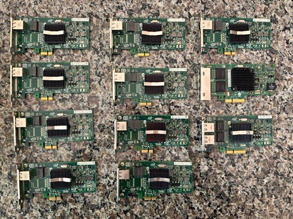Lot of 11 Intel Network Cards