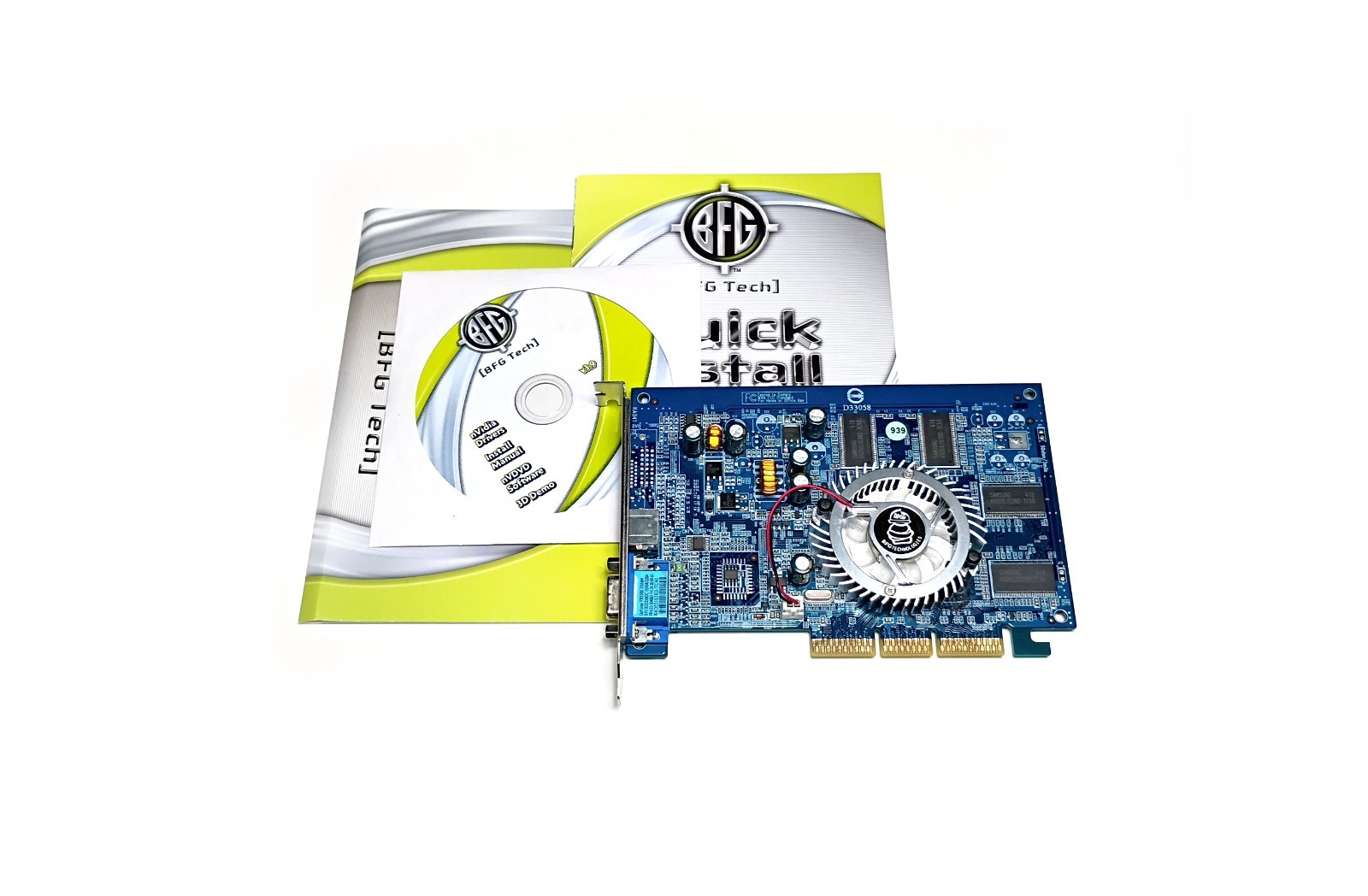 USED 2004 BFG Tech GeForce FX 5500 OC AGP 256MB S-Video VGA NVIDIA Graphics Card
