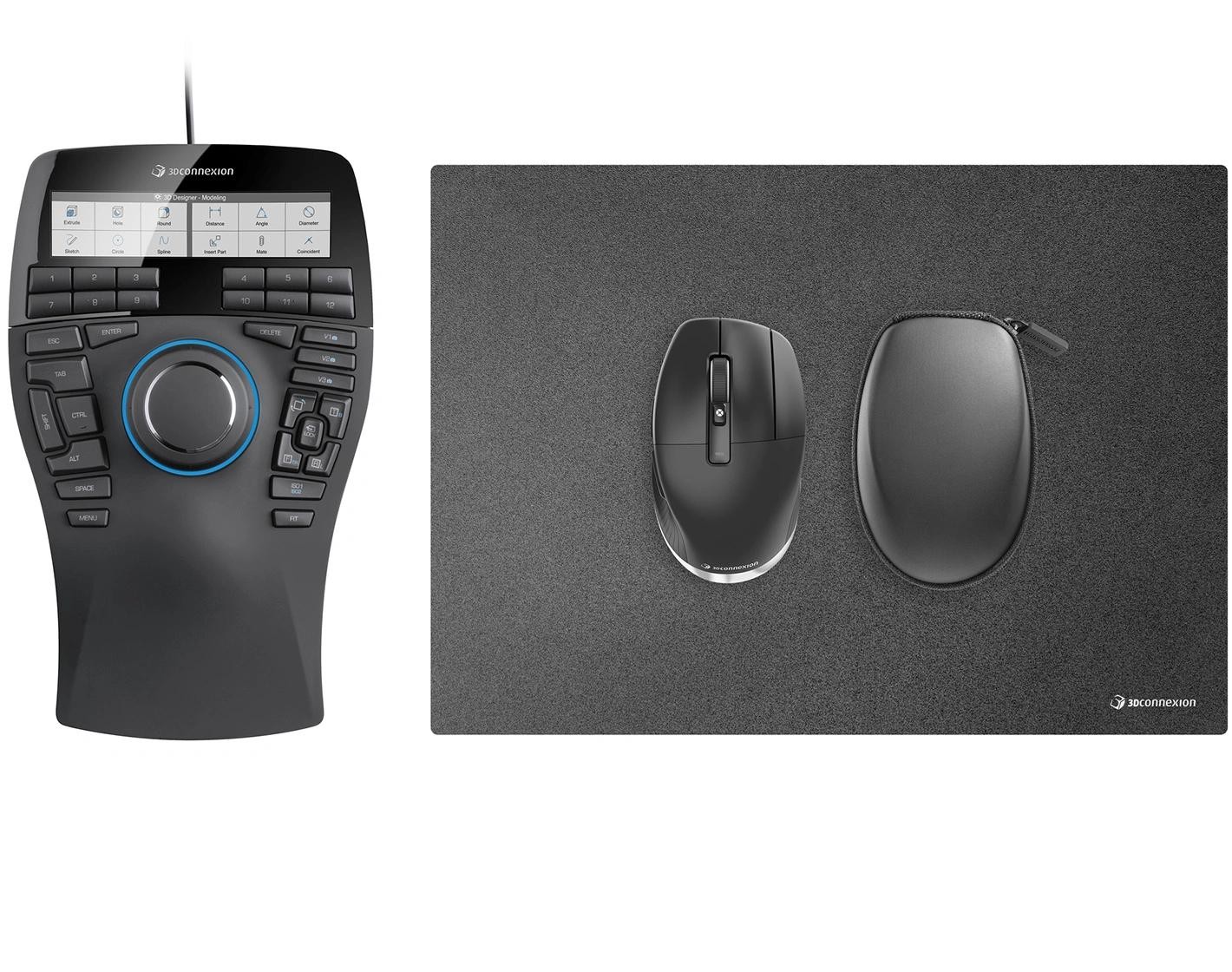 3Dconnexion SpaceMouse Enterprise Kit 2 mouse Office Ambidextrous RF Wireless