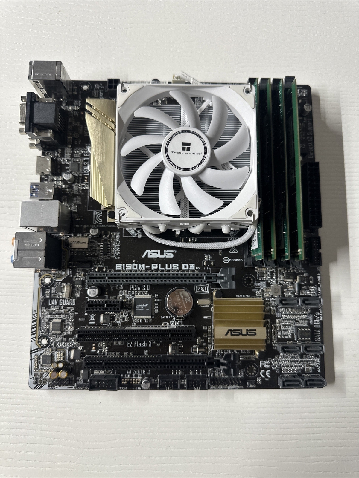 B150m Plus D3 Mobo Combo. Read Description For Details