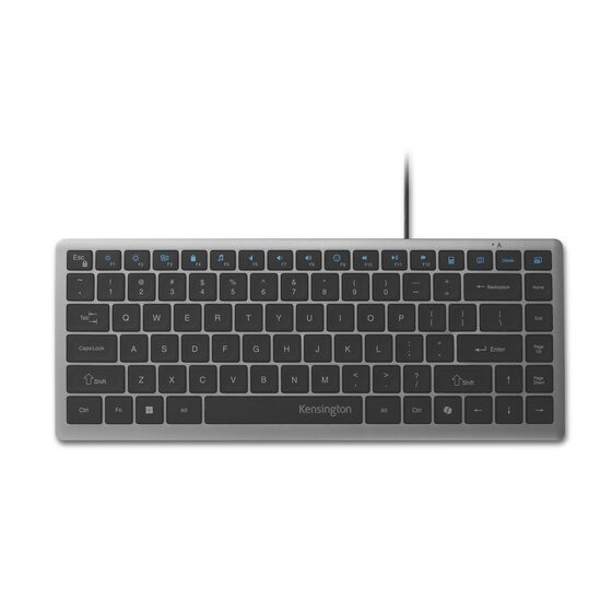 KENSINGTON EQ USB-C WIRED COMPACT KEYBOARD WITH CO-PILOT 3YR