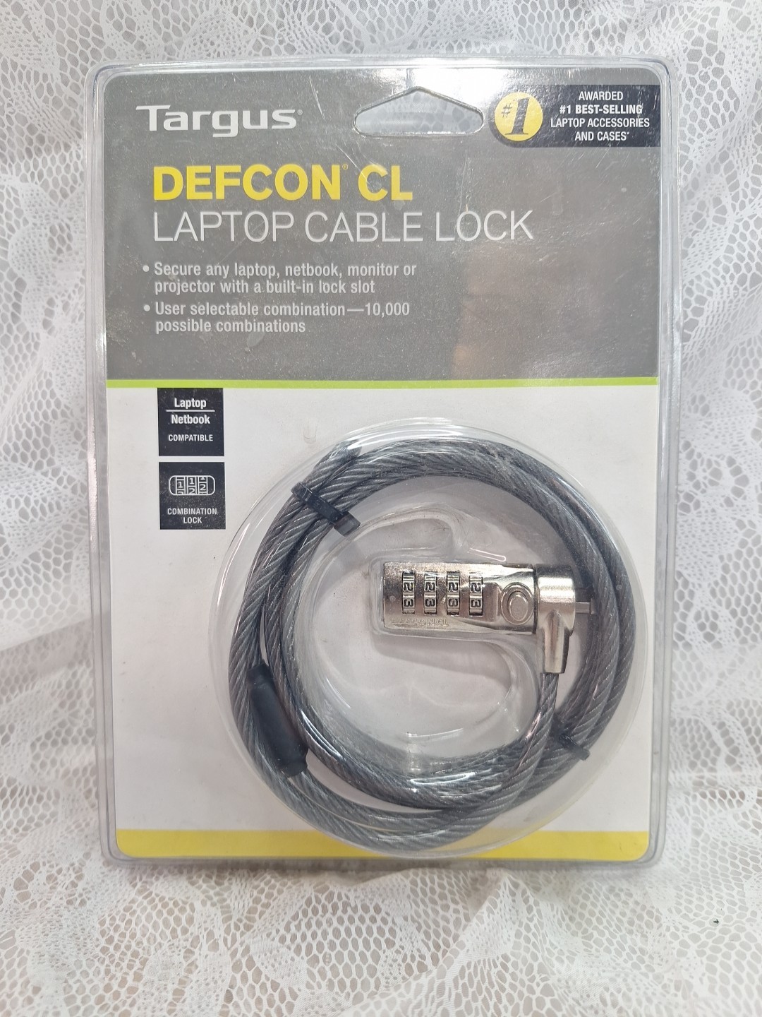 TARGUS Defcon CL Combination Lock Laptop Computer CABLE LOCK PA410U1 NIP NEW
