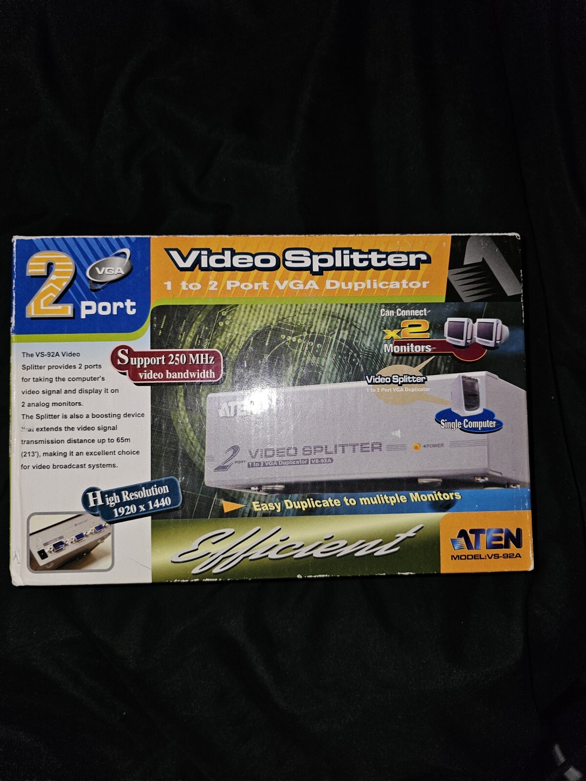 Aten VS-92A - 1 to 2 Port VGA Video Splitter