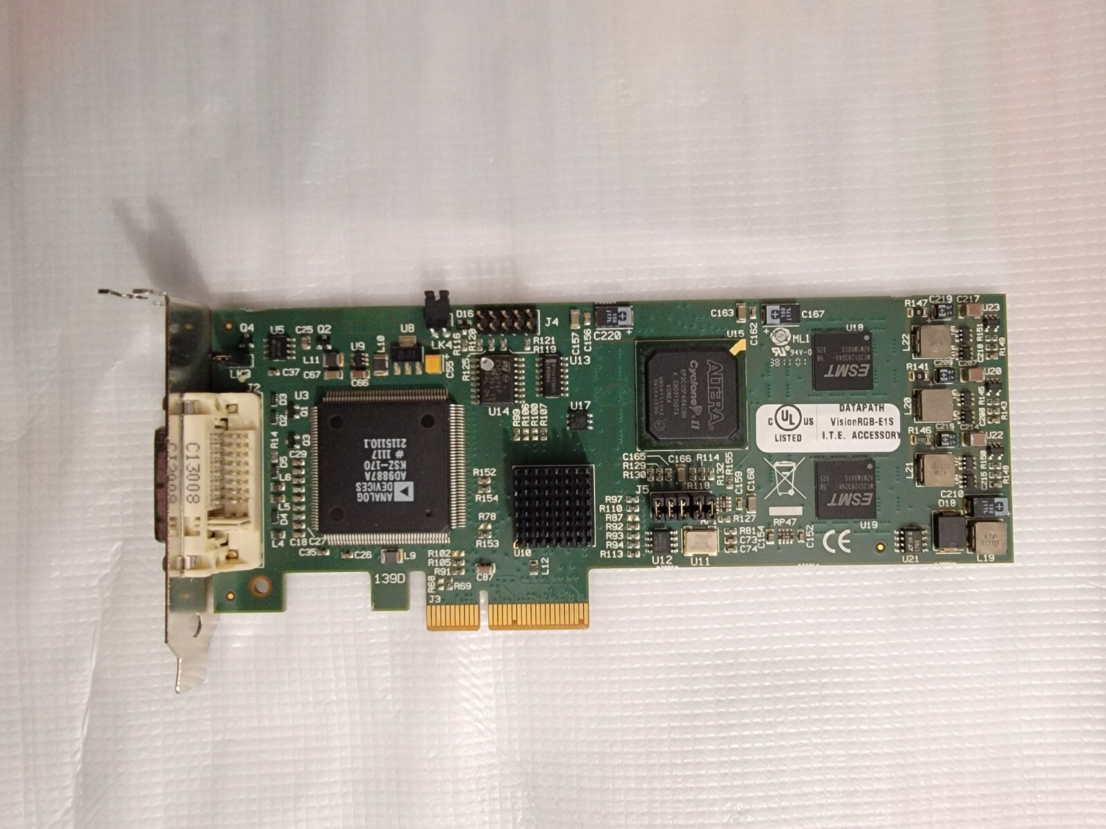 Datapath Vision RGB-E1S RGB PCI-E 4x Capture Card for Retro Gaming *Tested*