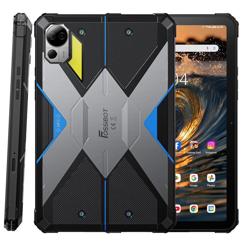 FOSSiBOT DT3 5G Rugged Tablet PC Smartphone Android 15 NFC Mobile Camping Light