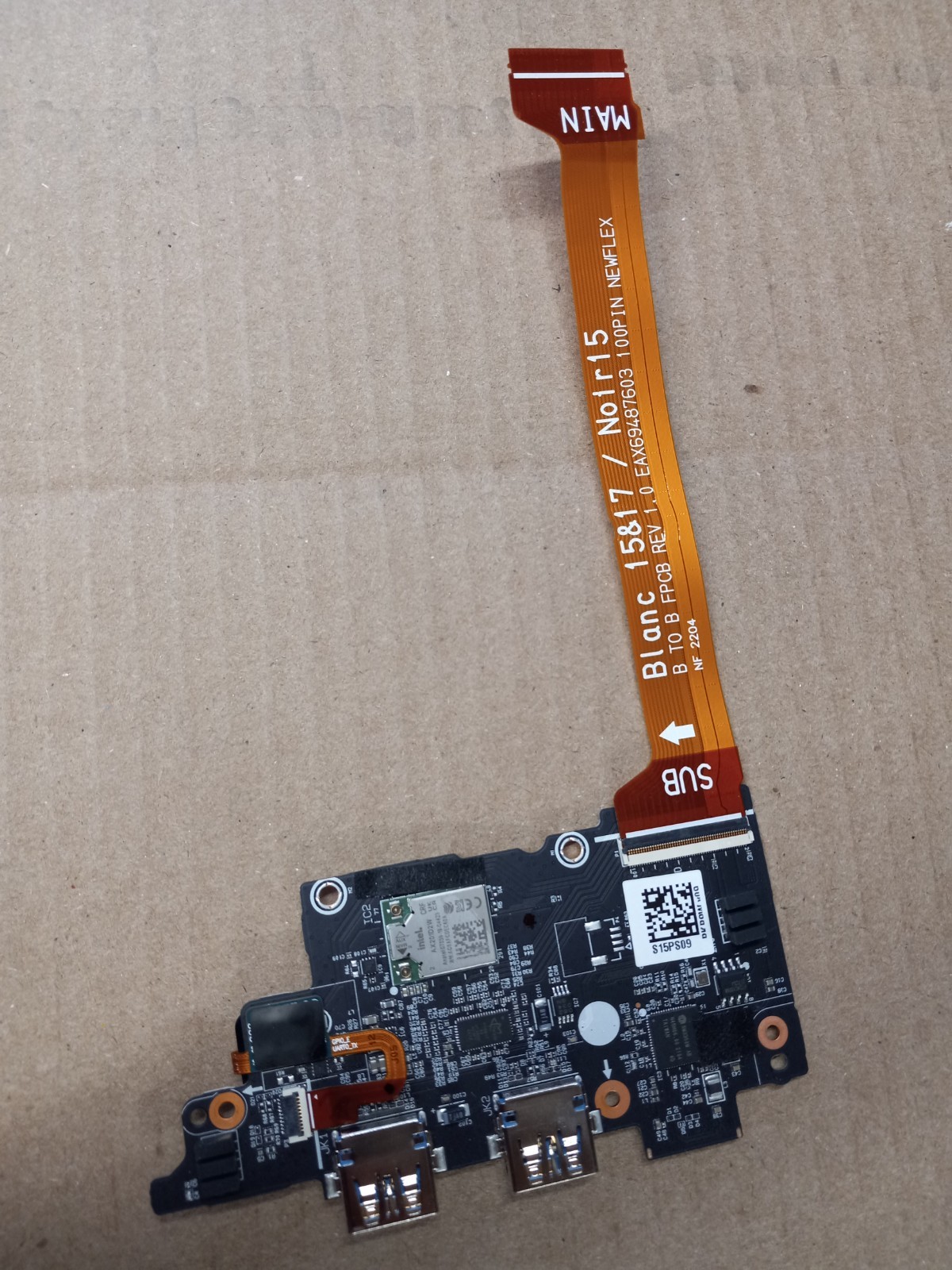LG Gram 16Z90P-N 16" USB Card Reader Board w/ Cable EAX69487603 SWITCH