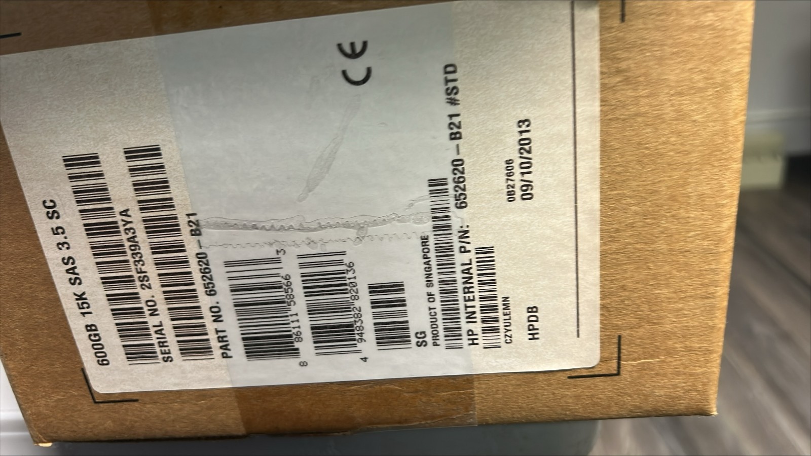HP 600GB 15K RPM SAS 6Gb/s 3.5" Enterprise Hard Drive 652620-B21 EF0600FATFF