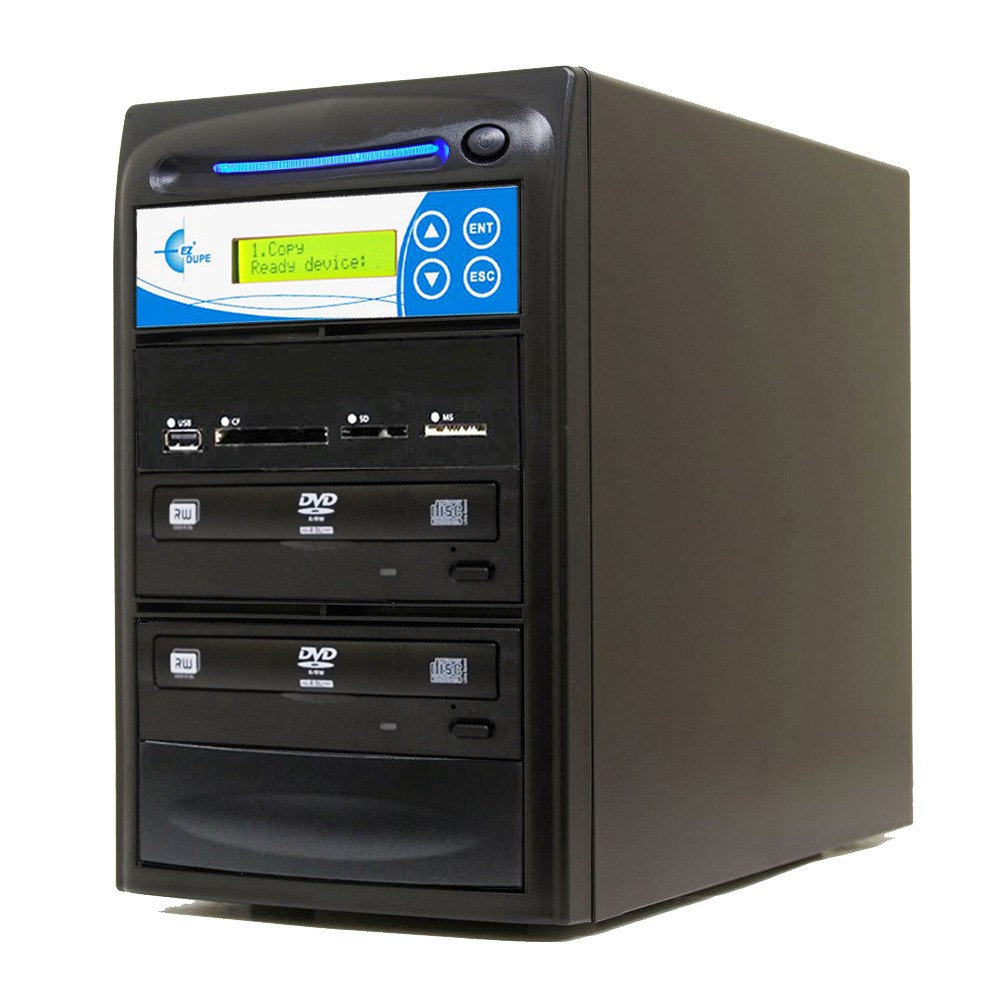 EZ DUPE 1:1 Media Mirror Duplicator - SD CF USB & Disc to DVD CD 2 YEAR WARRANTY