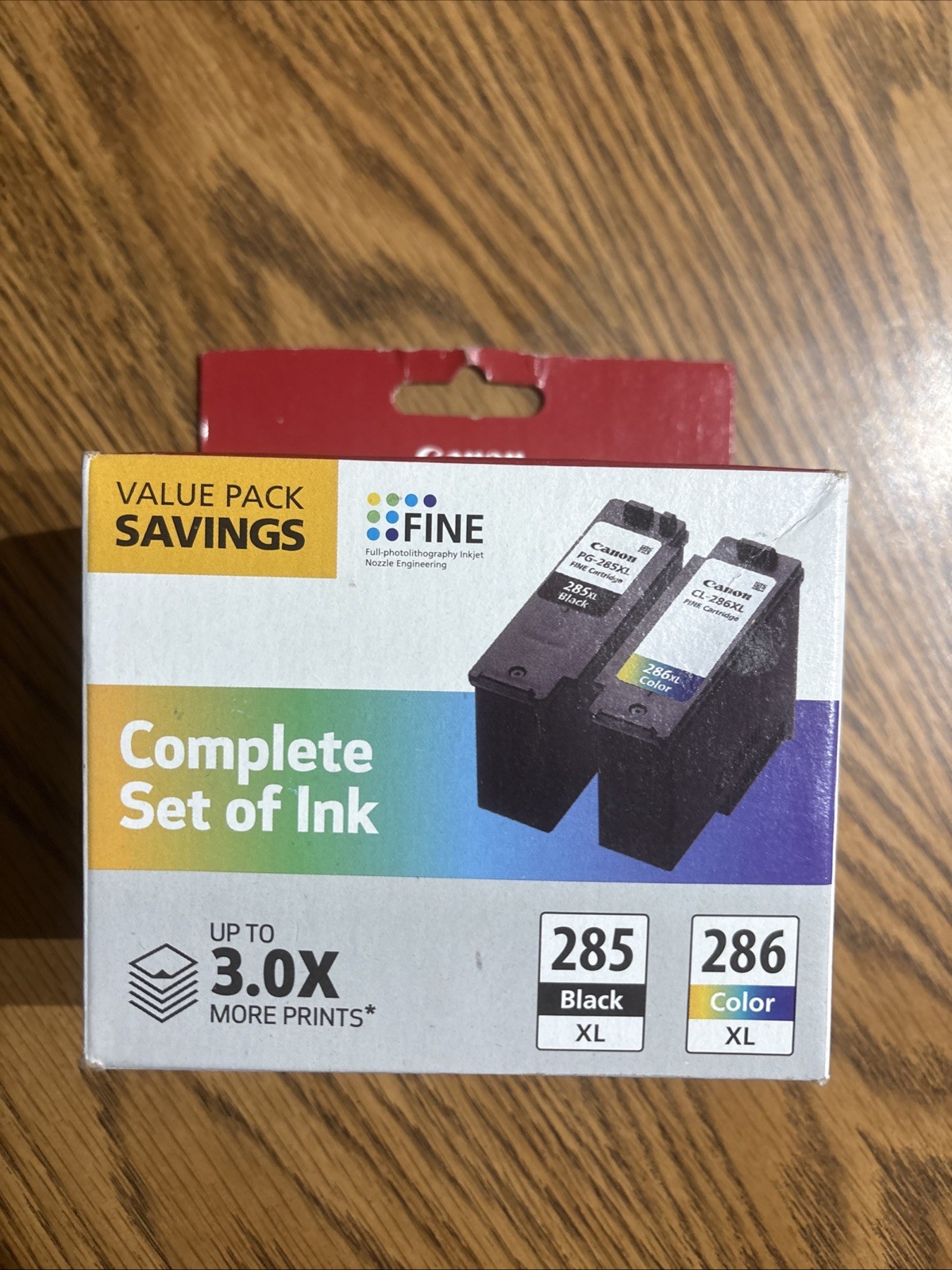 2x Canon 285XL Black 286XL Color Ink Cartridges Value Pack NEW Sealed