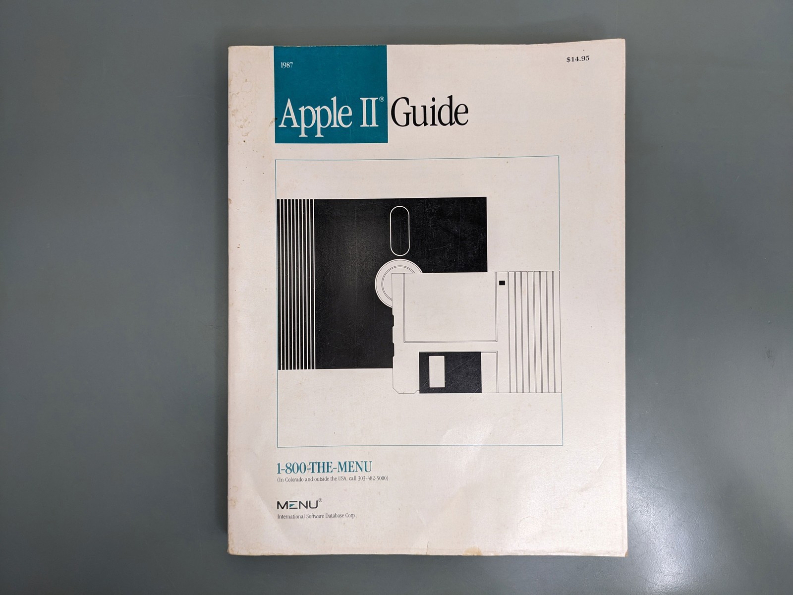 1987 Apple II Guide Software Catalog Book By MENU