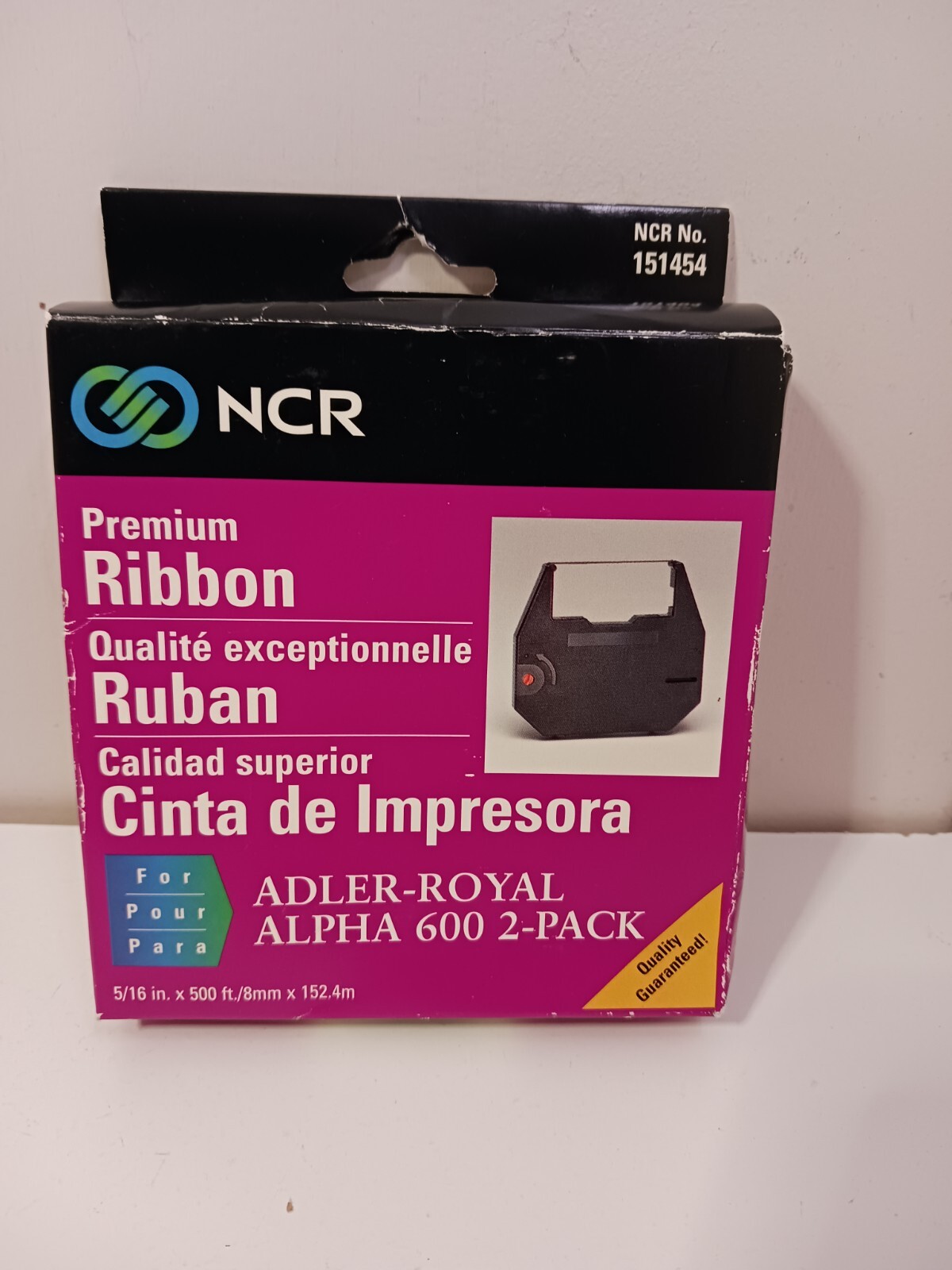NCR Adler - Royal Alpha 600 Premium Ribbon ONLY 1 PACK Brand New