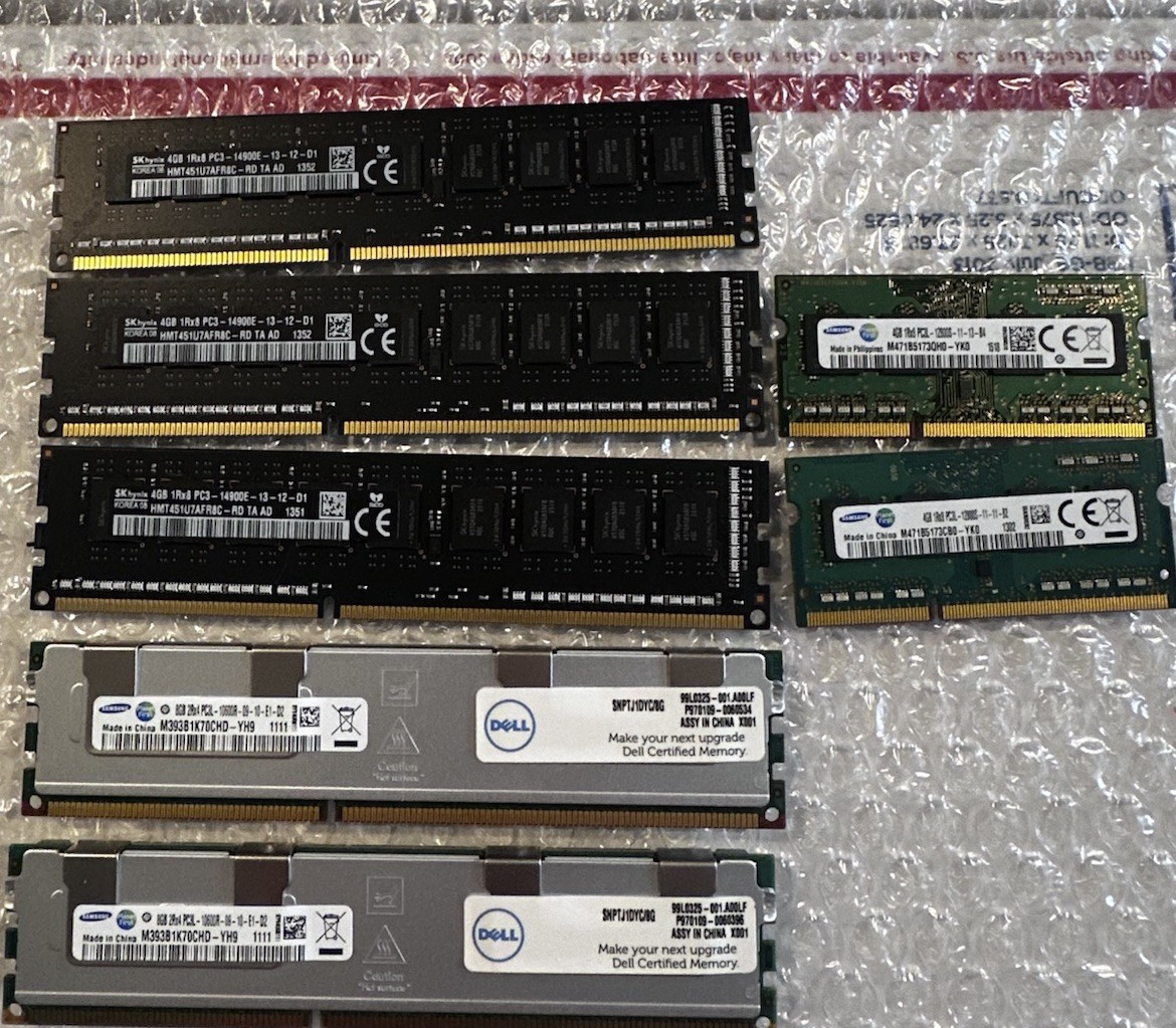 Memory Cards SAMSUNG,SKhynix (lot Of 7)