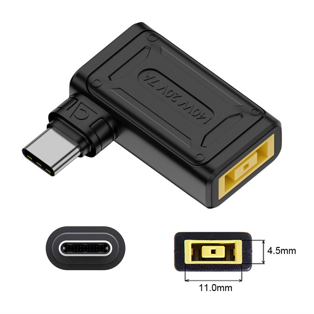 Cablecy 140W 100W DC Jack Input to USB-C Type-C PD Power Plug Charge Adapter