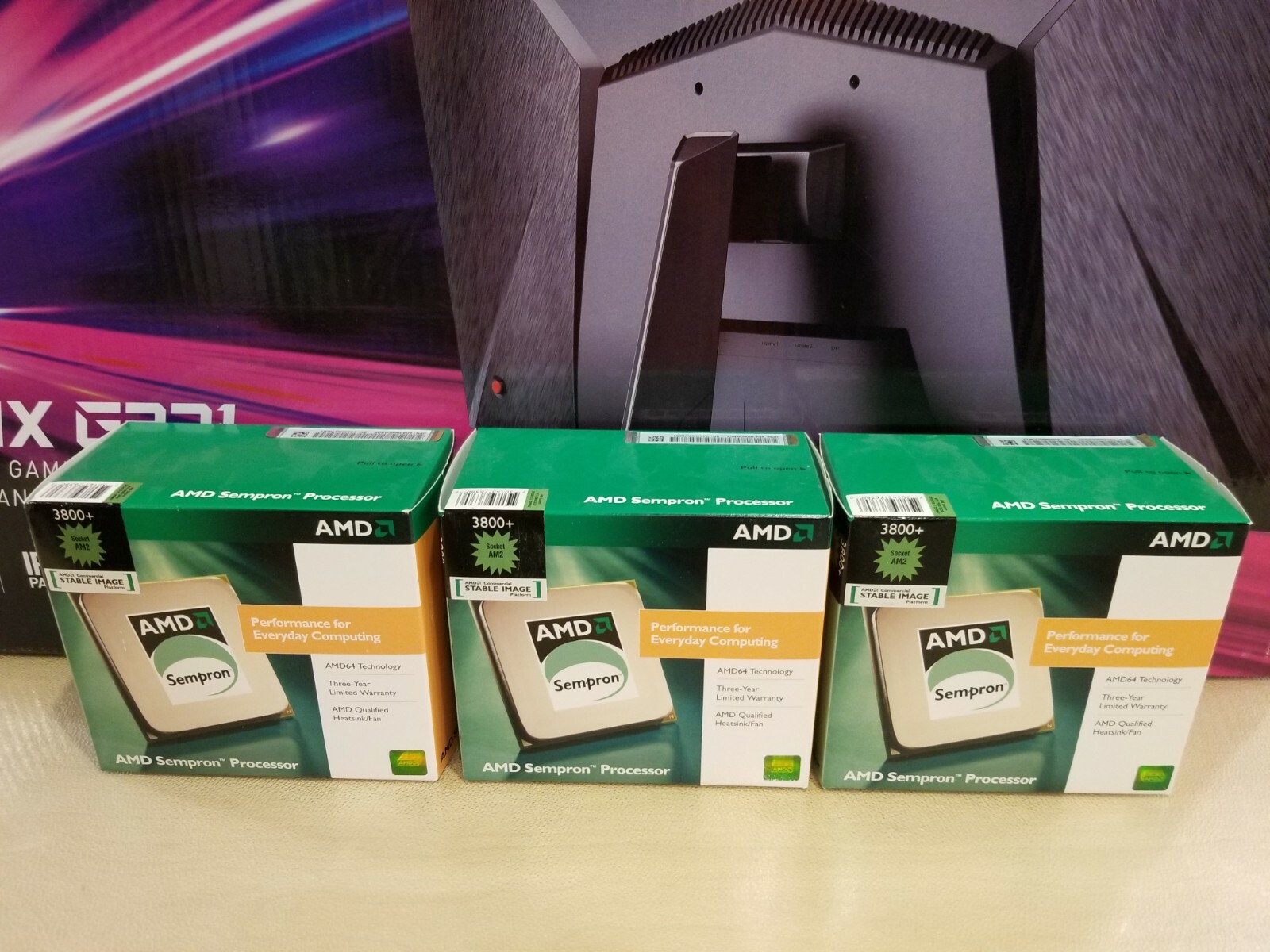 AMD Sempron 3800+, New, Sealed, Retail Kit Great For Retro Builds