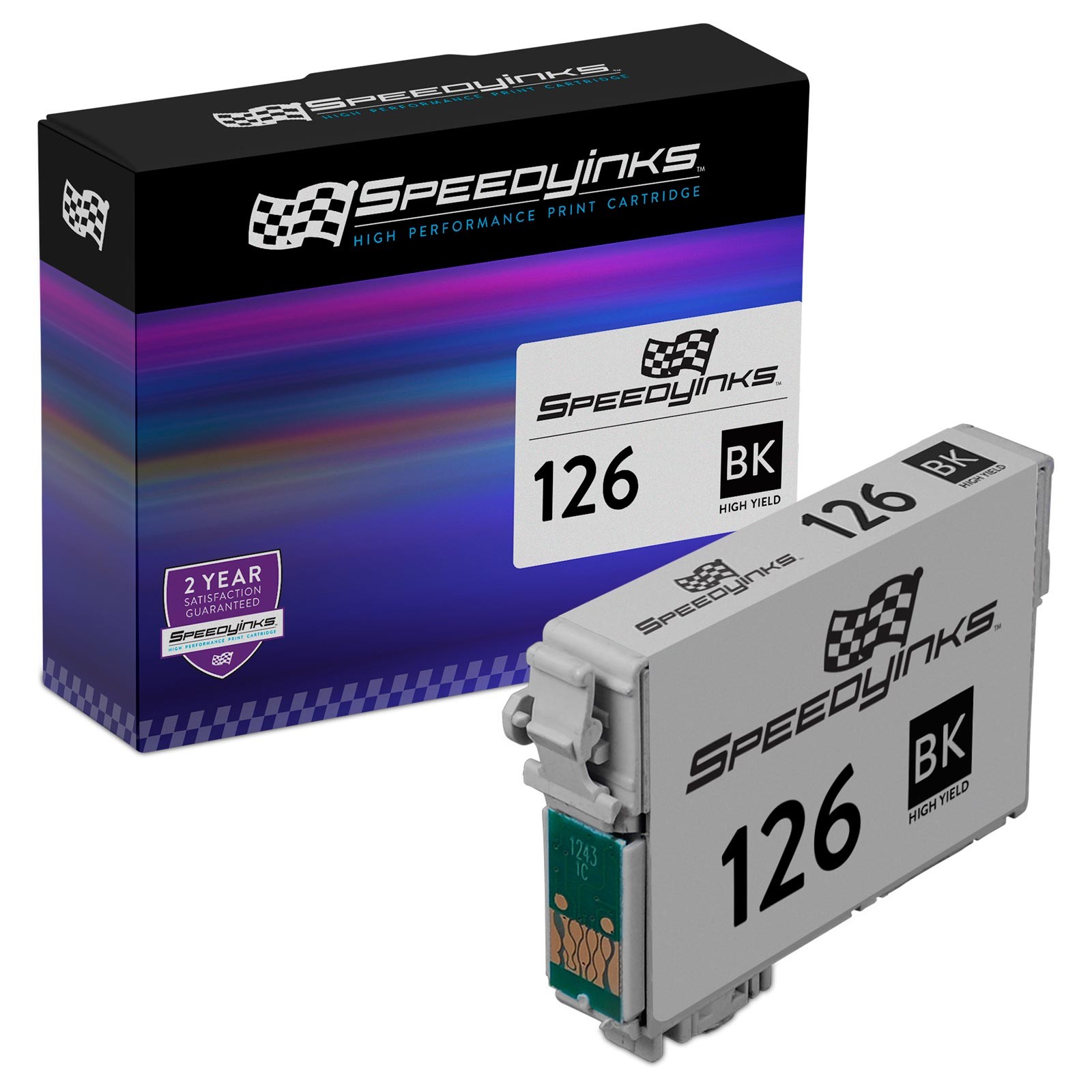 SPEEDYINKS Replacement for Epson 126 Ink Cartridge T126 High Capacity Black